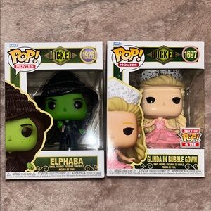 Funko Pop! Elphaba and Glinda Figures